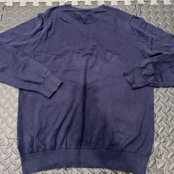 Rare Vtg Lacoste Sweater Navy Logo V-Neck Size FR 5 / US Large polo golf - Picture 6 of 7